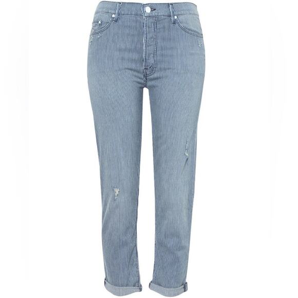 MOTHER Denim - Mother THE VAGABOND CROP JEANSize 24 Nautical Coastal Grandma